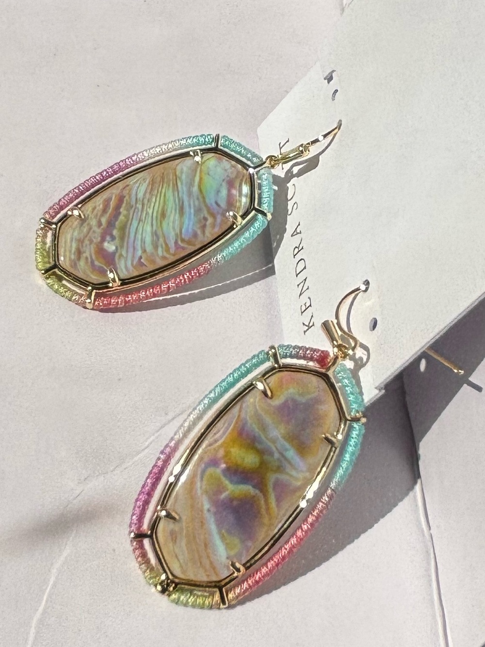 Kendra Scott Threaded Elle Drop Earrings - Picture 7 of 7